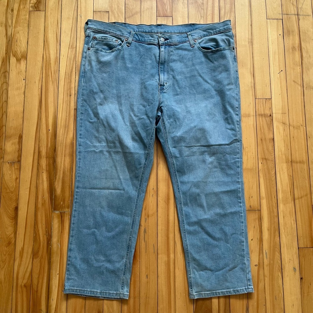 Levis 541 Athletic Taper Mens Jeans Light Wash Blue 46x30 Big and Tall